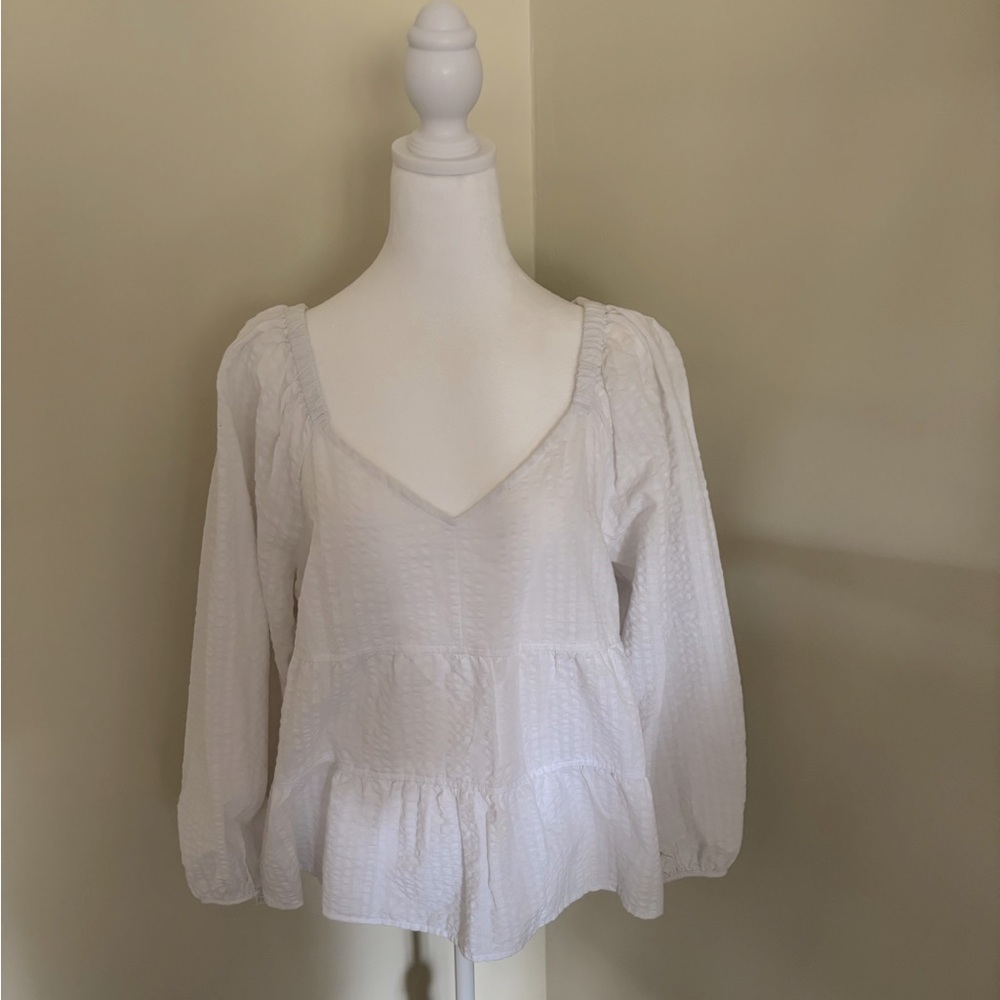 White heart shaped blouse